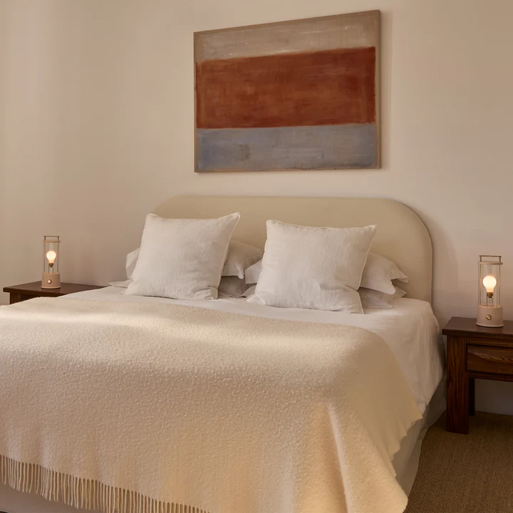 The Muse Portable Lamp in Candlenut White