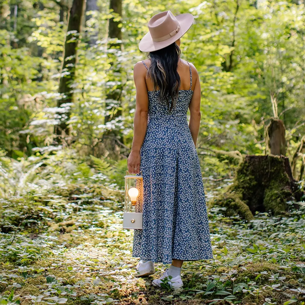 The Muse Portable Lamp in Candlenut White