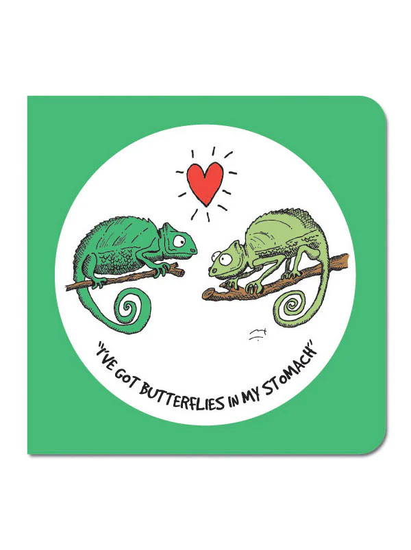 Greeting cards: "I've got butterflies in my stomach"