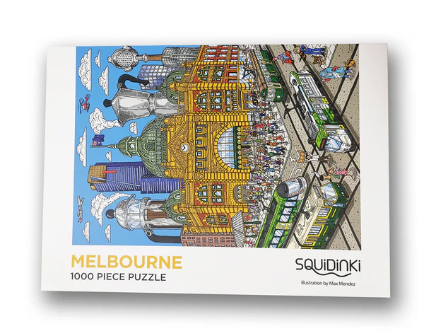 1000 piece Jigsaw puzzle: Melbourne Flinders Street Puzzle
