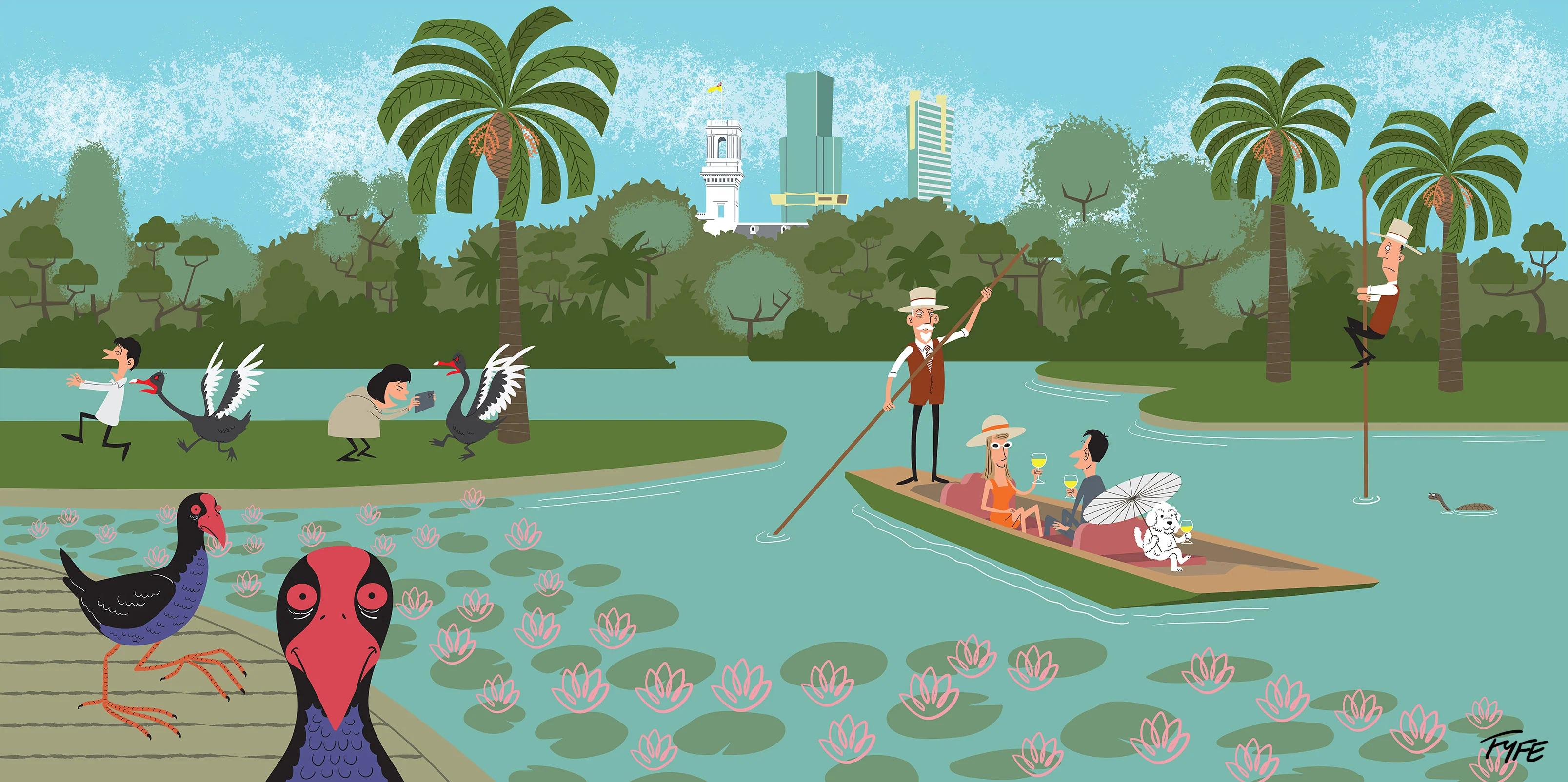 On The Punt - Botanic Gardens Melbourne