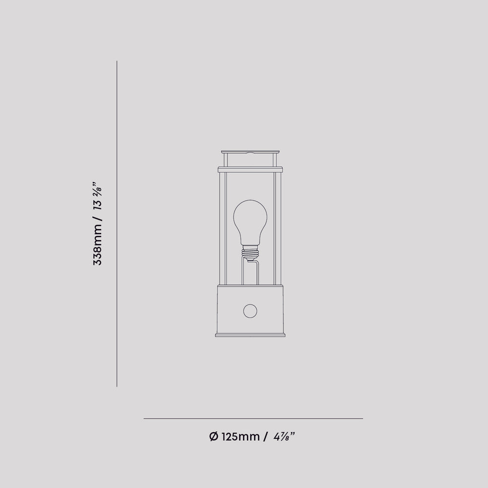 The Muse Portable Lamp in Pomona Red