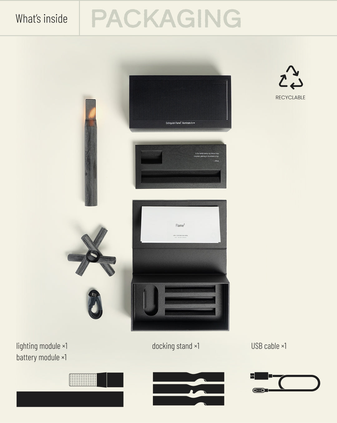Flame3 - Black-matte Edition