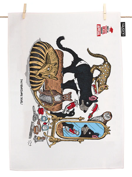 Tasmanian Devil Tea Towel