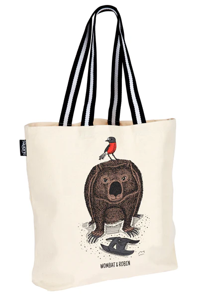 Wombat & Robin Tote Bag