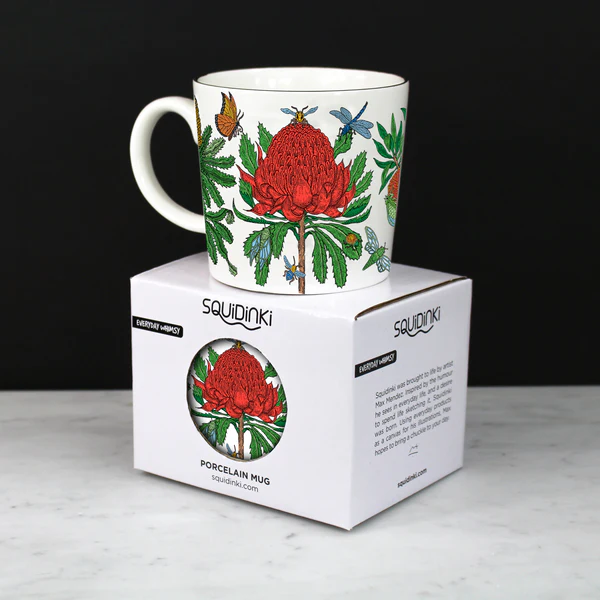 Porcelain Mug:  Australian Botanical