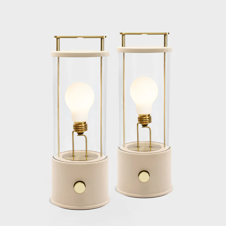 The Muse Portable Lamp in Candlenut White