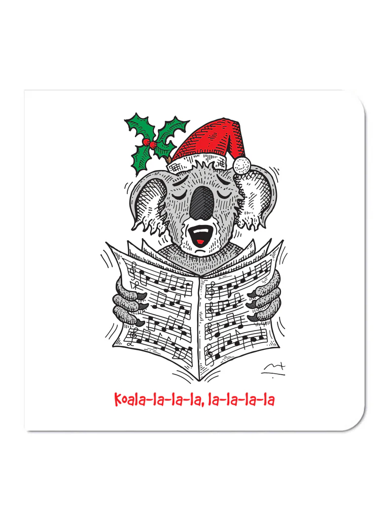 Greeting cards: Koala-la-la-la-LA Christmas