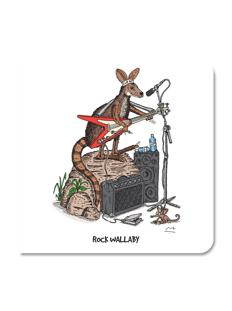 Greeting cards: Rock Wallaby