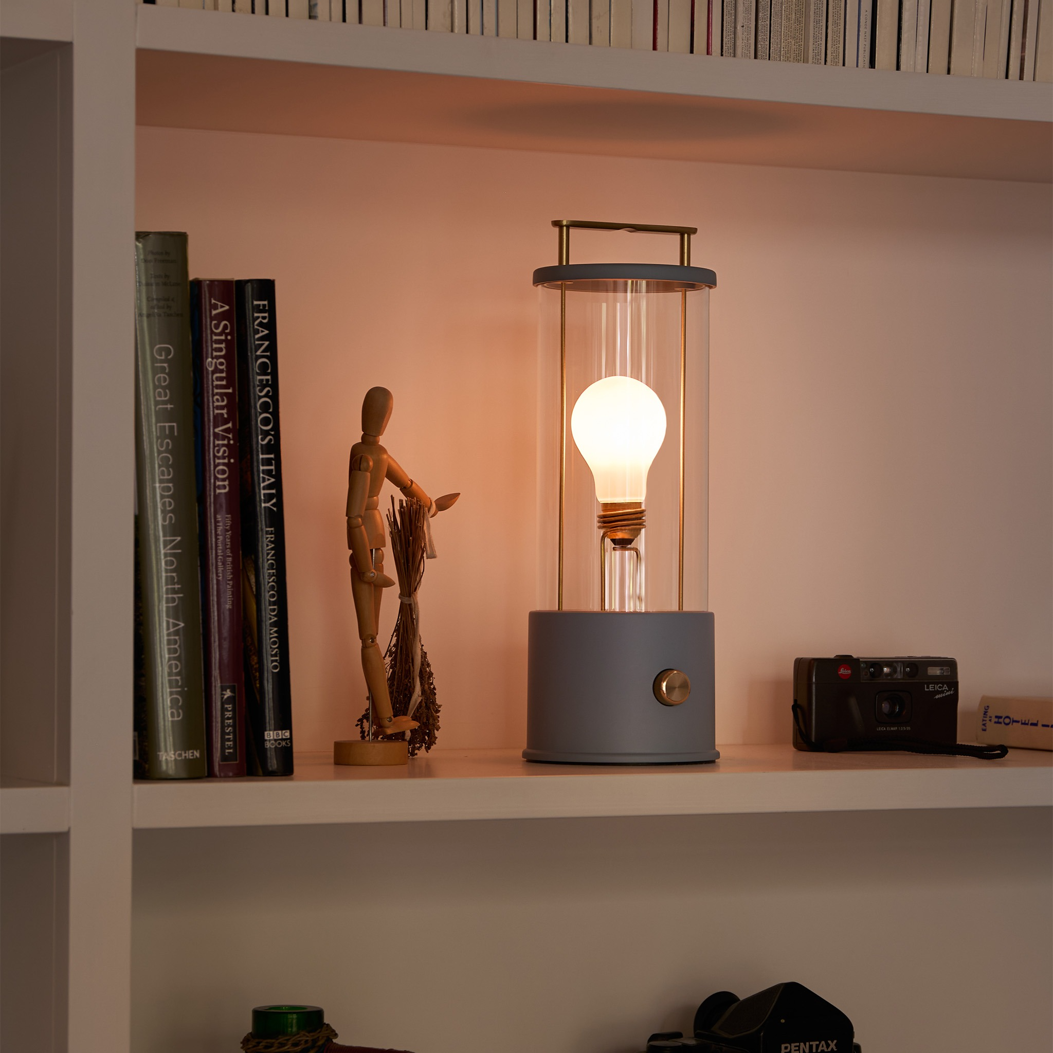 The Muse Portable Lamp in Selvedge Blue