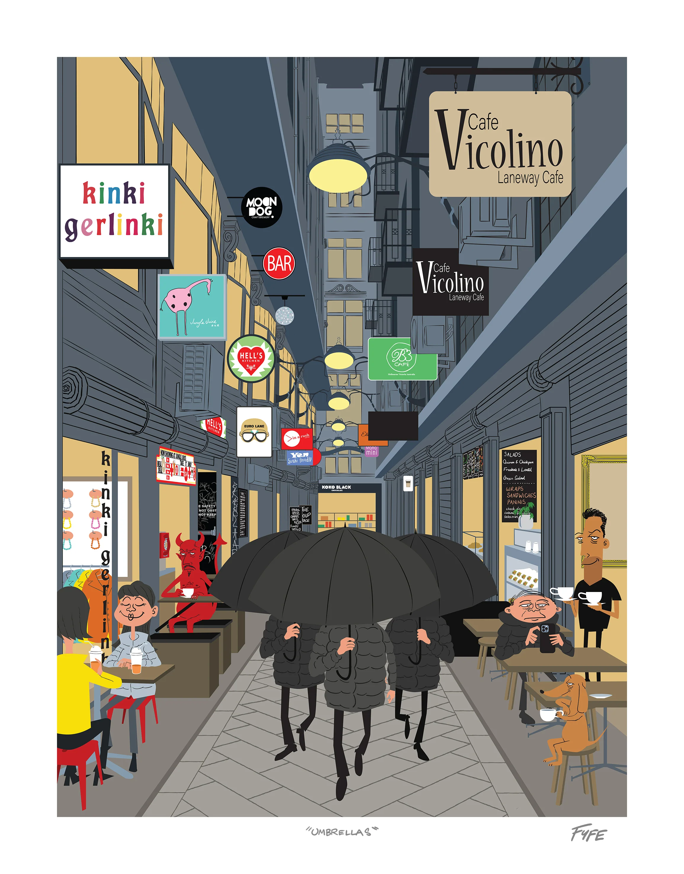 Umbrellas, Centre Place Melbourne