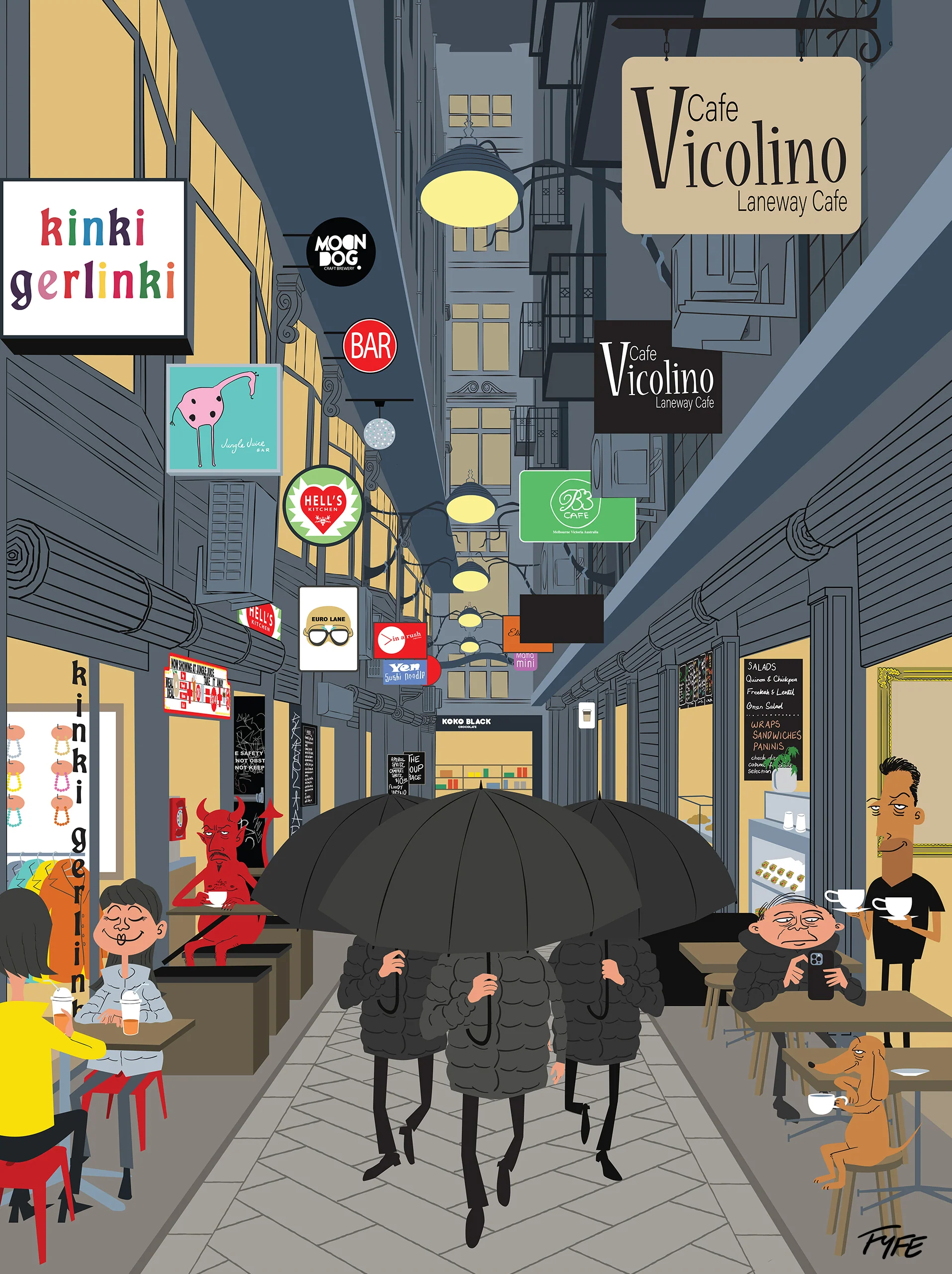 Umbrellas, Centre Place Melbourne