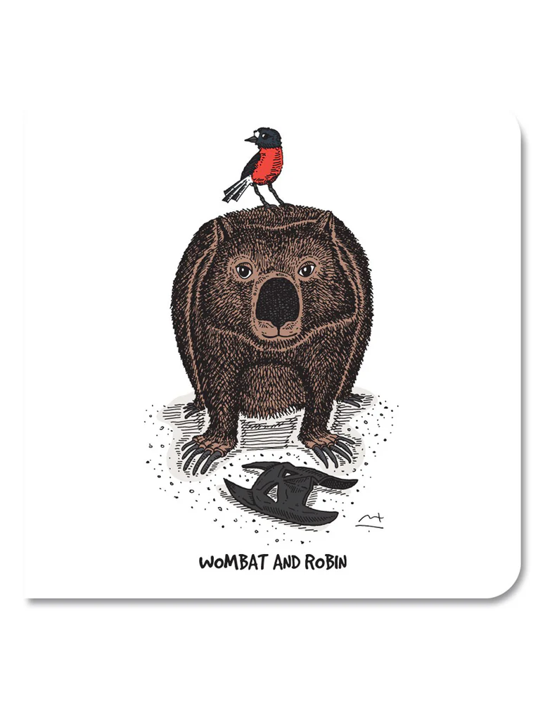 Greeting cards: Wombat & Robin