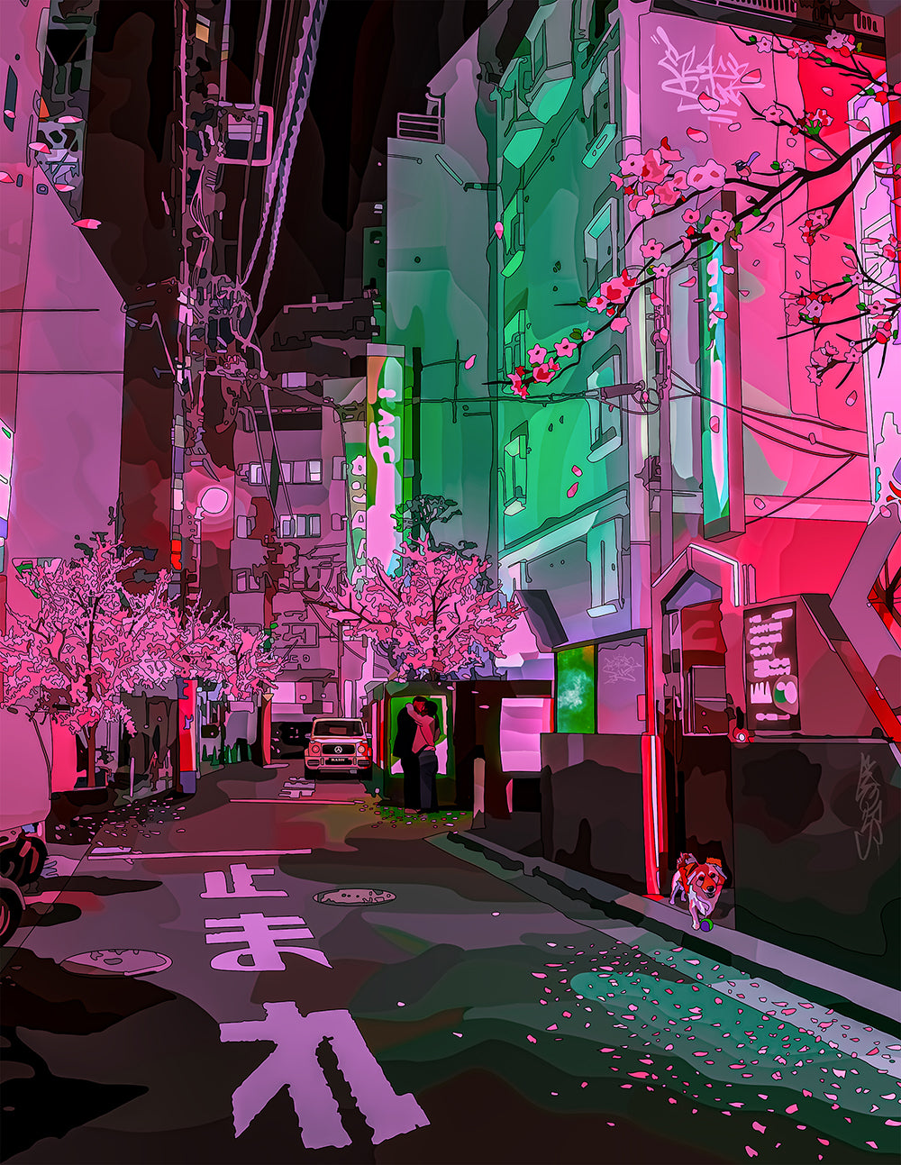 After Dark fine art print [1st Edition//Sakura Colourway]